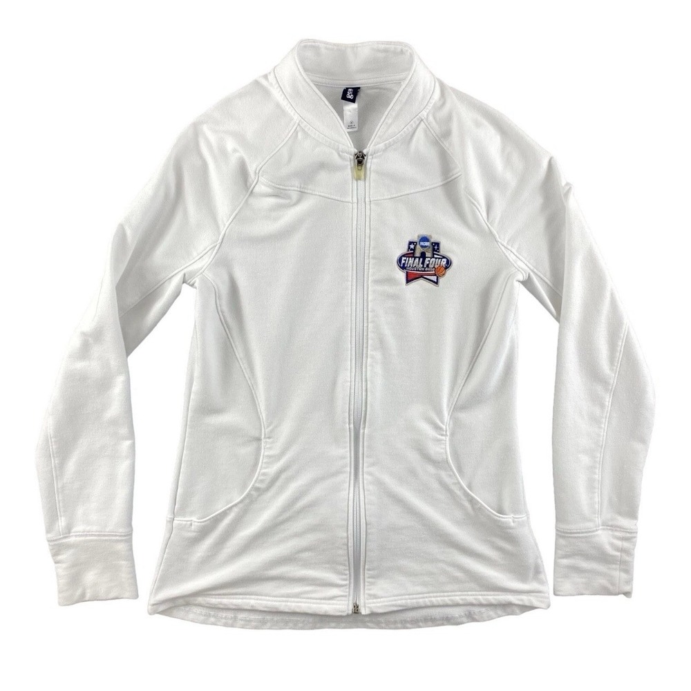 NCAA Final Four Houston 2016 Jacket Medium Lightweight Full Zip White Basketball